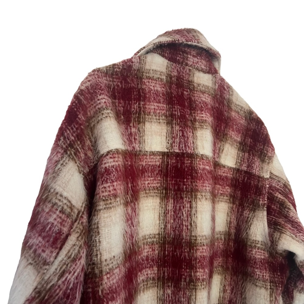 ZARA Plaid Overshirt Shacket Jacket Size L - Picture 12 of 16